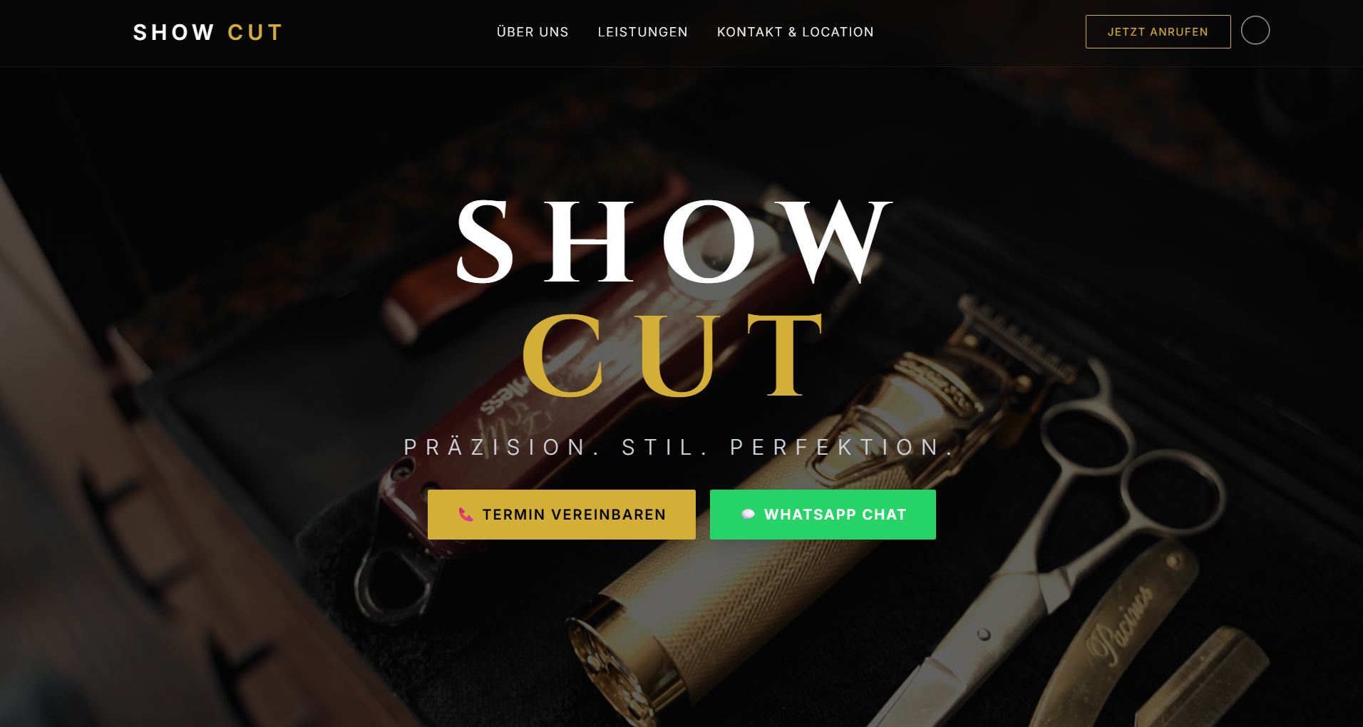 Show Cut – Website für einen Barbershop